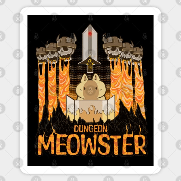 dungeon meowster Sticker by ArtStopCreative